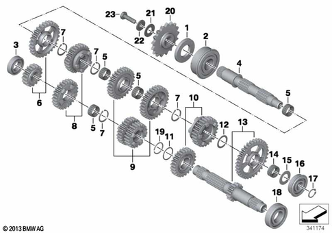 Manual Transmission for 2010 BMW-Motorrad F 800 R #0