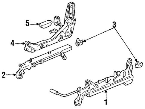 Seats & Track Components for 1995 Honda Civic #0