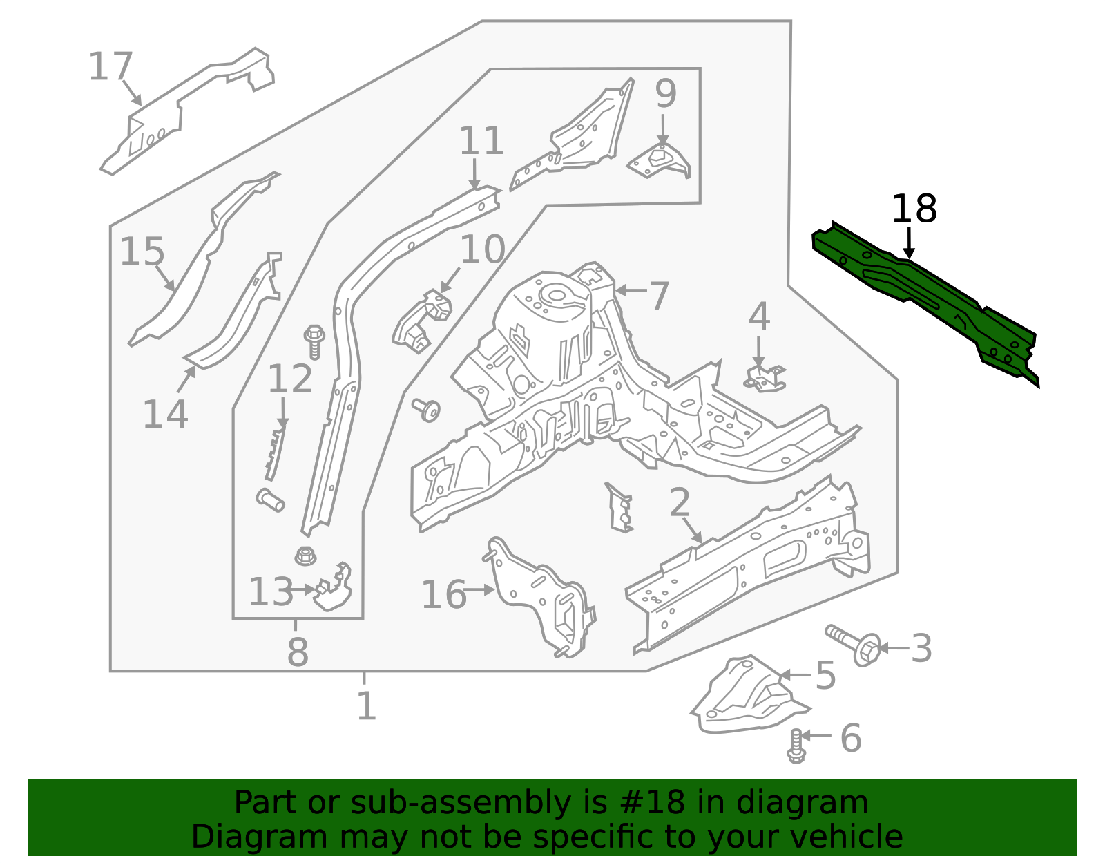 LX6Z-7810414-B - Cross-Member 2020-2026 Ford | Ford Parts Direct