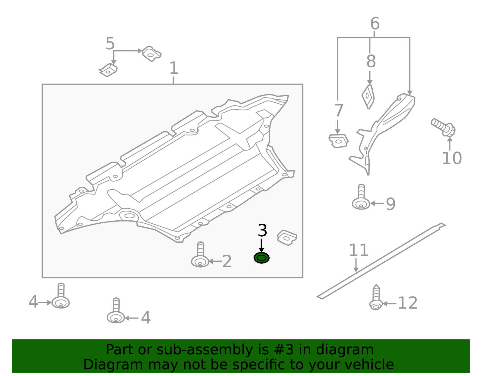 2008-2024 Audi Splash Shield Washer WHT-002-227 | OEM Parts Online