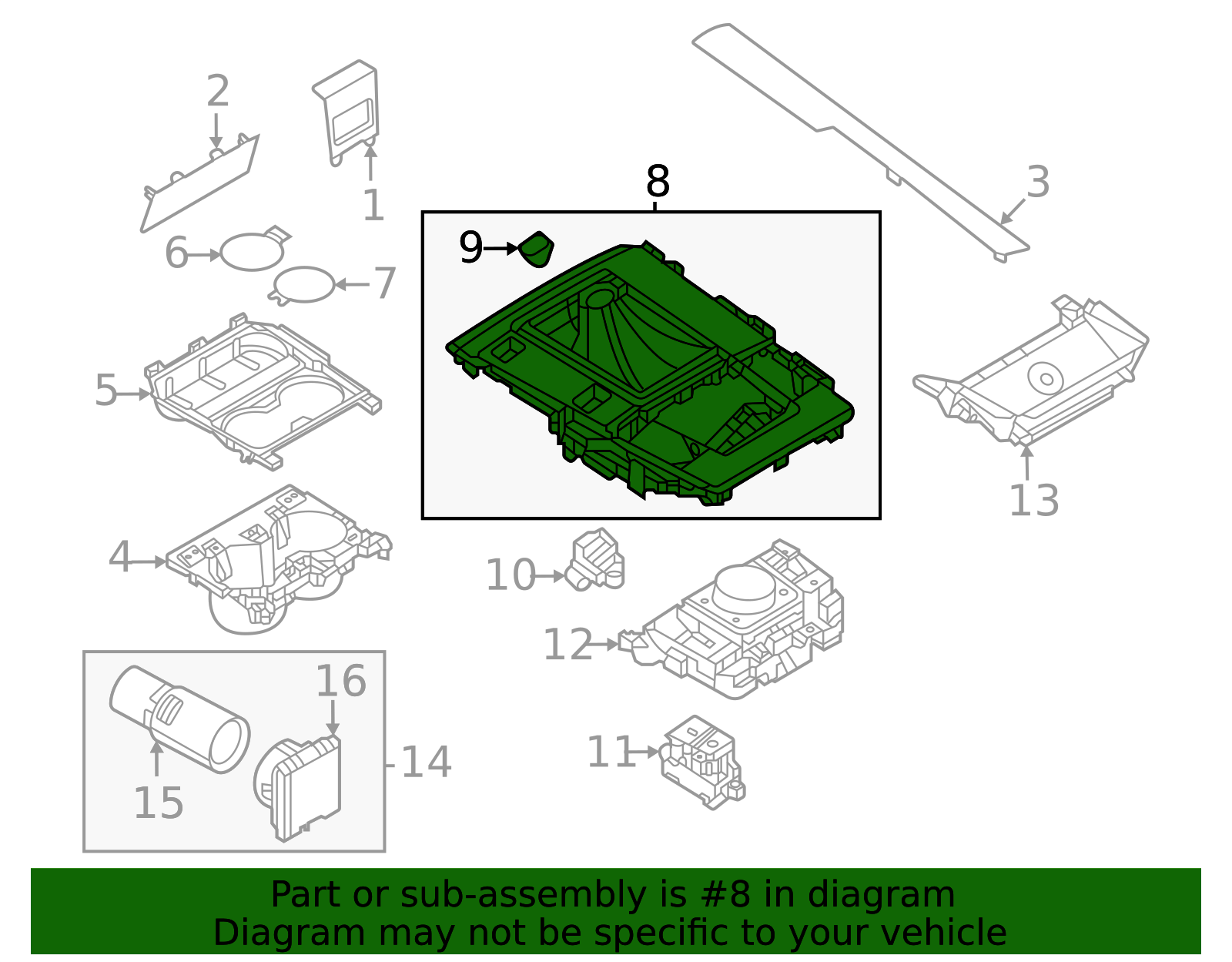 VA45-64-340E - Console Panel 2023-2025 Mazda CX-50 | Mazda-Parts