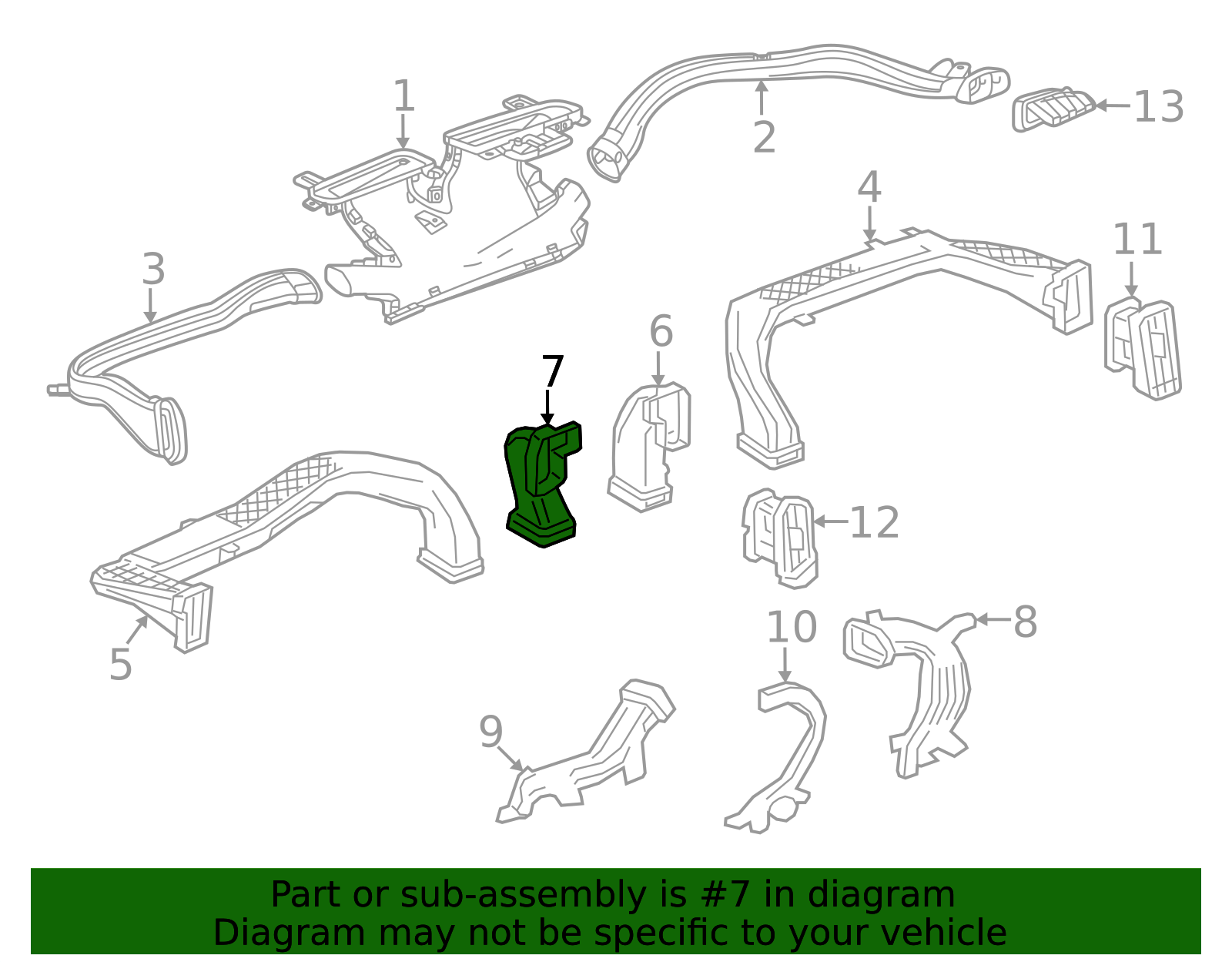 2024-2026 GM Center Duct 85580968 | OEM Parts Online