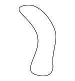 K20161A09 - HVAC: Lower Case Clip for Kia: Sephia, Spectra Image