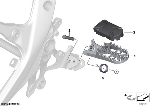 Footrests for 2024 BMW-Motorrad R 1300 GS Adventure #2