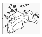 94027AL10AVH - Body: Quarter Trim Panel for Subaru: Outback Image