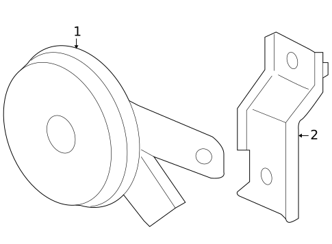 Horn for 2010 Honda Insight #0