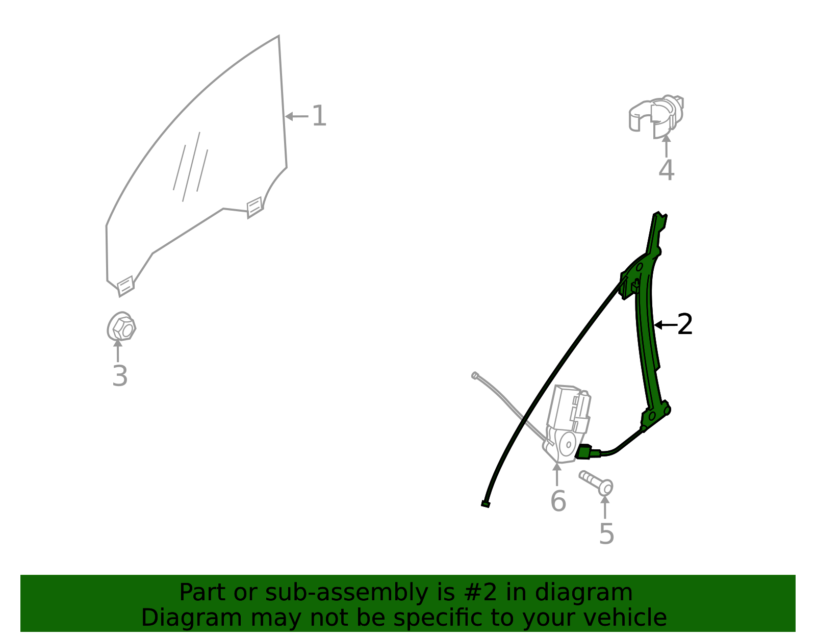 30633659 - High-Quality Window Regulator for 2006-2013 Volvo C70 ...