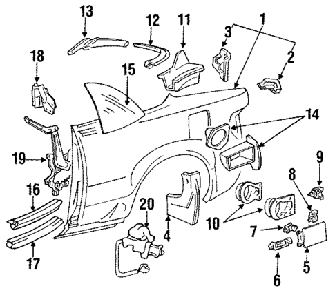 Quarter Window for 1992 Toyota Celica #0