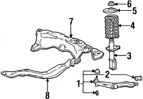 Struts & Suspension Components for 1985 Mitsubishi Galant #0