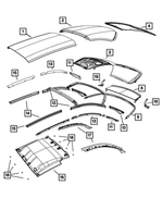 68418994AA - Body Sheet Metal Except Doors: Backlite for Mopar Image