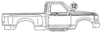 F67Z8342528A - Body: Stripe Tape for Ford Image image