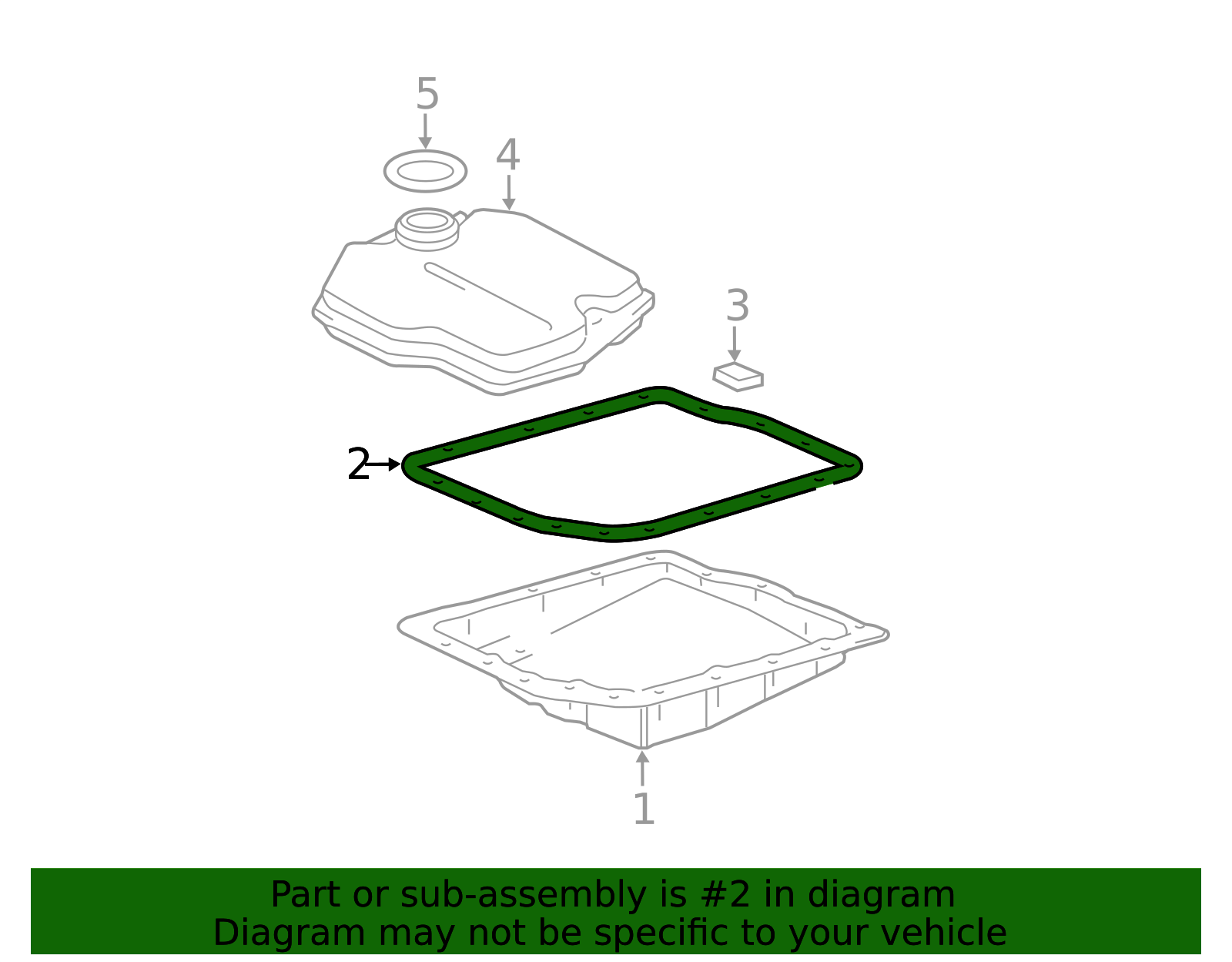35168-21020 - Gasket, Automatic Transaxle Oil Pan 2004-2015 Toyota