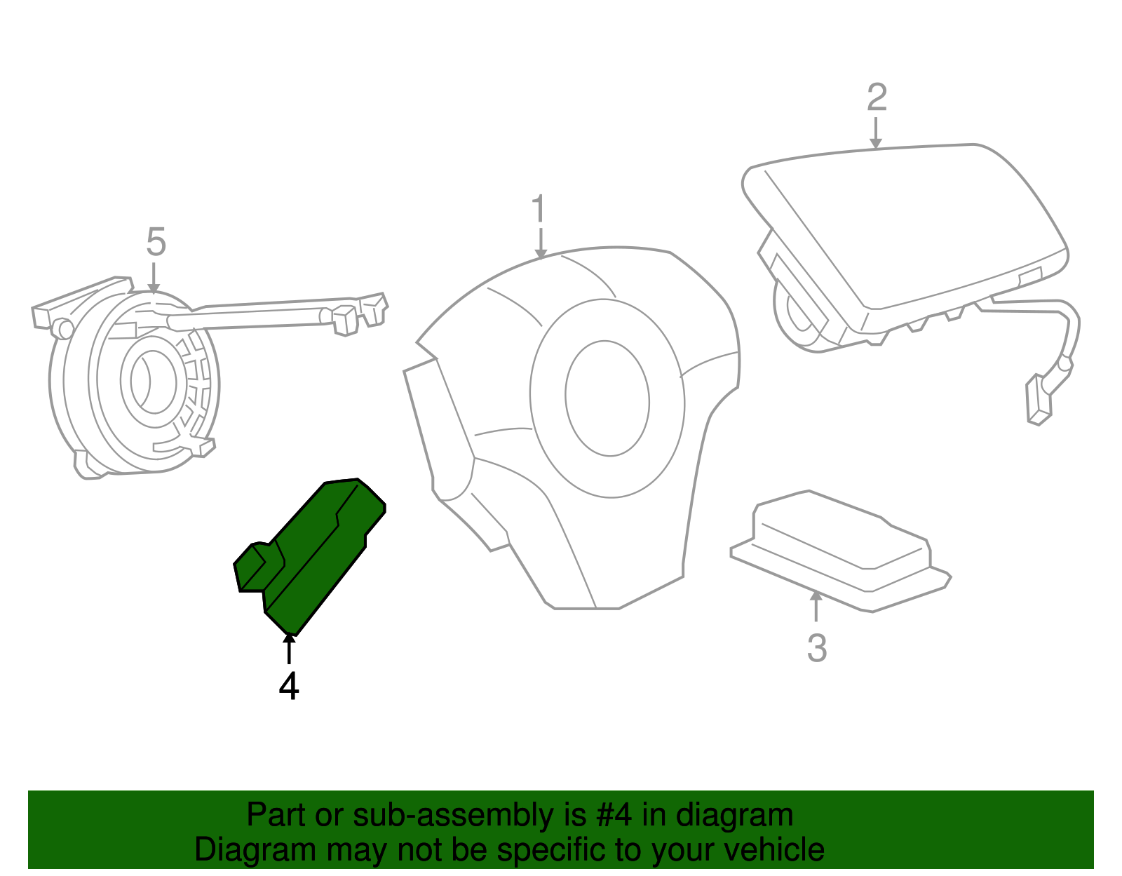 2006-2012 GM Airbag Front End Discriminating Sensor 15821097 | Shop