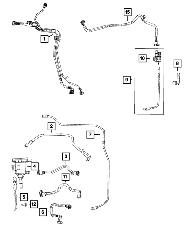 68410860AB - Emission Controls: Purge Tube for Mopar Image image