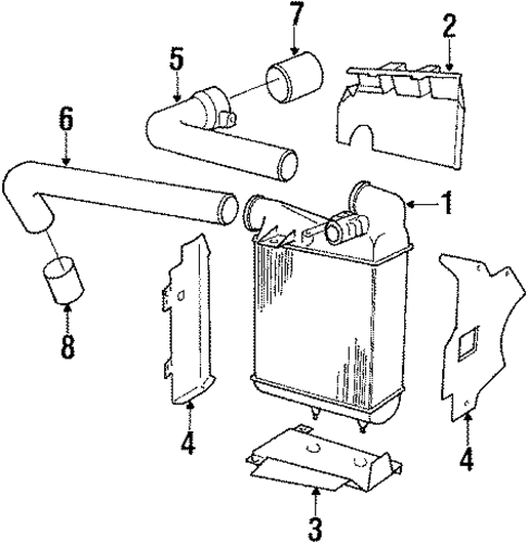 Turbocharger & Intercooler for 1991 Saab 900 #0