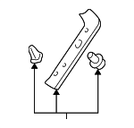 YS4Z7442906AAA - Body: Side Trim for Ford: Focus Image