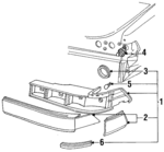F23Z13404A - Electrical: Tail Lamp Assembly for Ford: Tempo Image