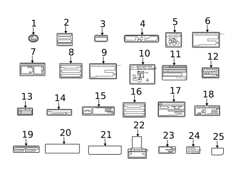 Labels for 2008 Lexus SC430 #0
