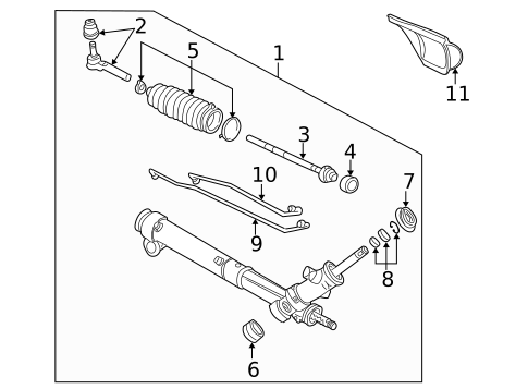 Steering Gear & Linkage for 2005 Saturn Relay #0