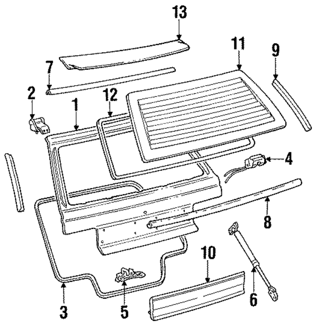 MB637067 - Body: Gate for Mopar Image