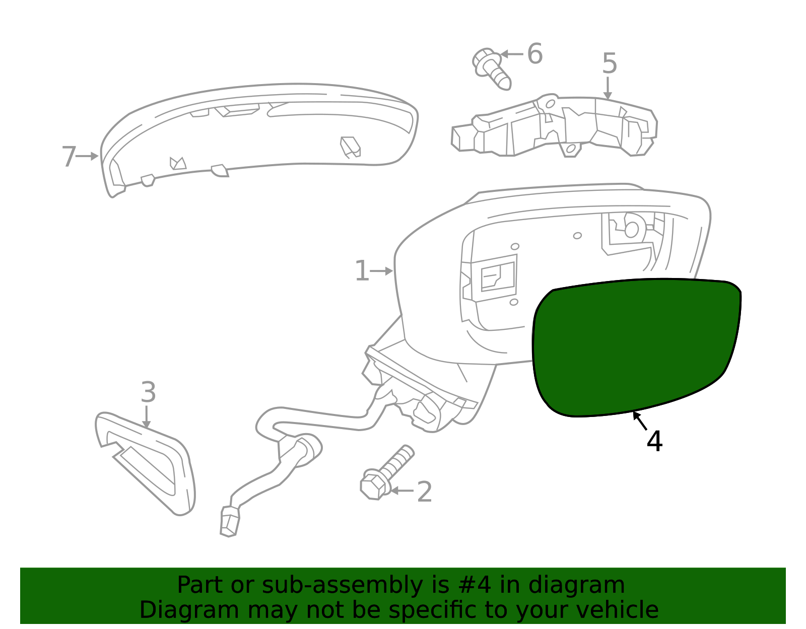 KR25-69-1G7 | 2016-2021 Mazda CX-3 Mirror Glass | Palladino Mazda