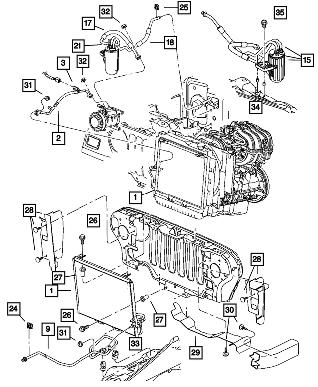 J4003120 - Air Conditioning &amp; Heater: Well Nut for Mopar Image image