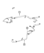 55111208AF - : Heater Return Hose And Tube for Mopar Image