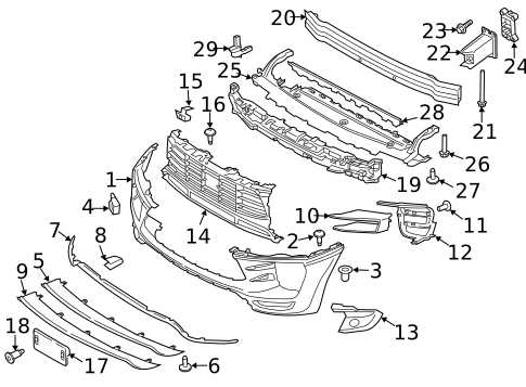 Bumper & Components - Front for 2017 Porsche Macan #0