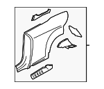 8J7809844 - Body: Quarter Panel for Audi: TT, TT Quattro, TTS Quattro Image