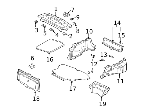 Interior Trim - Rear Body for 2005 Honda Civic #3