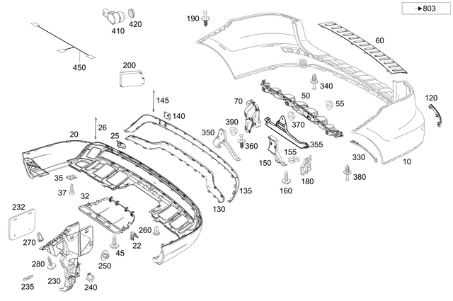 3749 - Detachable Parts: Bolt and Washer Assembly for Mercedes-Benz Image image