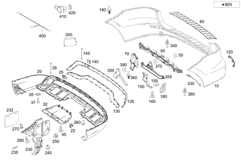 Rear Bumper for 2015 Mercedes-Benz ML400 #0
