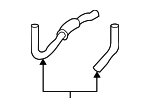254201D200 - Cooling System: Hose for Kia Image