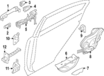61160CA000FG - Body: Handle, Outside for Subaru Image