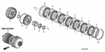 22545RJB003 - Transmission - Automatic: DISK, CLUTCH for Honda Image