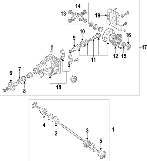 Axle Shafts & Joints for 2001 Hyundai Santa Fe #0