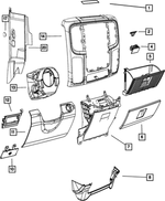 1WQ39DX9AA - Interior Trim: Instrument Panel Mat for Ram: 1500, 1500 Classic, 2500, 3500 Image