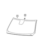 68579883AA - Glass: Windshield for Mopar Image