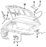 4723820 - Body: Hood for Chrysler: LHS, New Yorker Image
