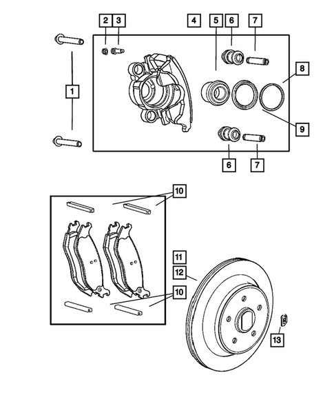 Rear Brakes for 2003 Dodge Dakota #1