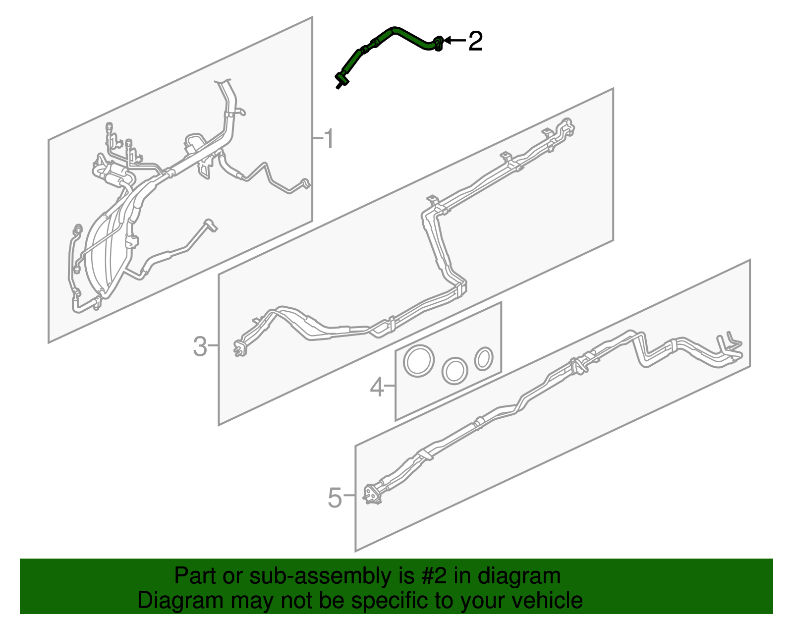 2015-2024 Ford Motorcraft™ A/C Refrigerant Suction Hose YF-37502 | OEM ...