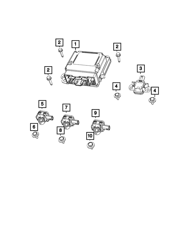 68316747AB - : Occupant Restraint Module for Mopar Image