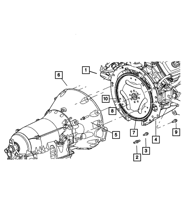 4752455AA - Automatic Transmission 5 Speed [DGJ]: Torque Converter Drive Plate for Mopar Image