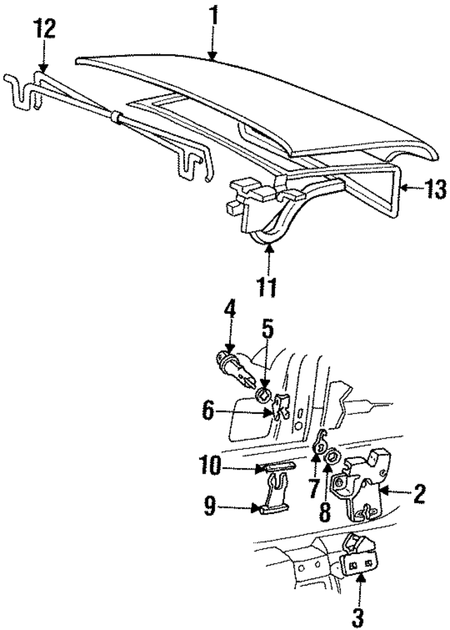 F2AZ5442701A - : Hinge for Ford Image