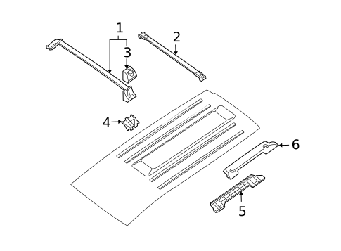 Exterior Trim - Roof for 2005 INFINITI QX56 #1