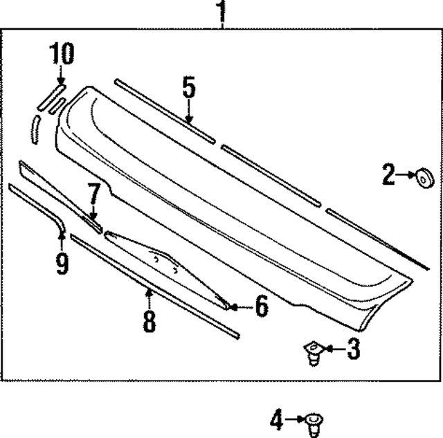 960506P900 - : Spoiler Assembly Spacer for Infiniti Image