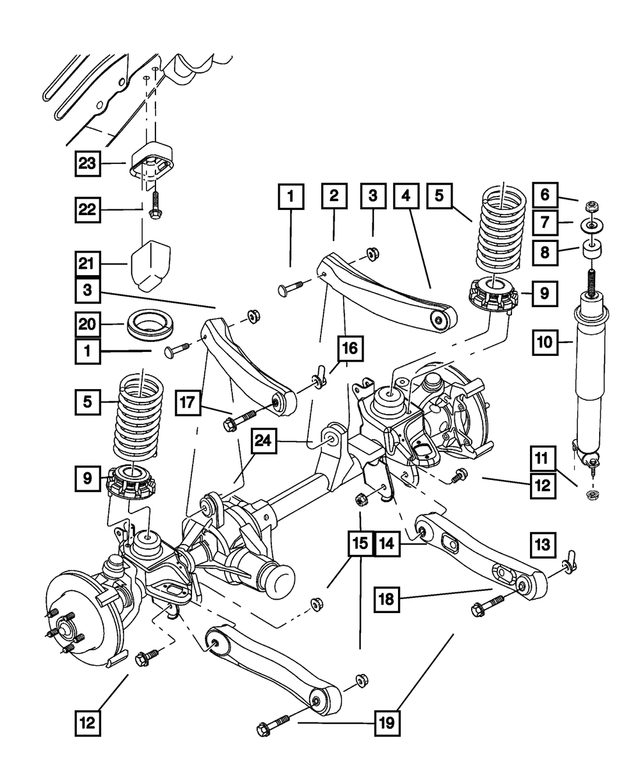 « 6503981 – Front Suspension &amp; Drive : Tête Bombée Vis, Montage pour Mopar Image »