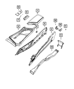 5LE49WK4AG - Interior Trim: Console Armrest for Mopar Image