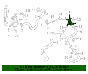 16331f 2018-2024 Toyota Engine Coolant Outlet Flange 16331-F0011 | Toyota ...