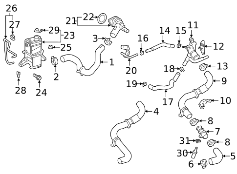 Radiator & Components for 2021 Toyota RAV4 | Toyota Parts